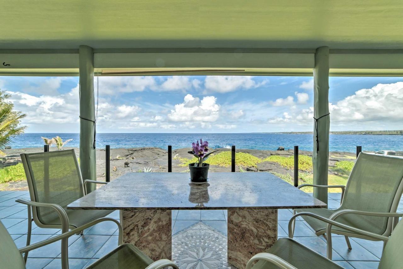 Direct Oceanfront, Big Island Home Keaau Dış mekan fotoğraf