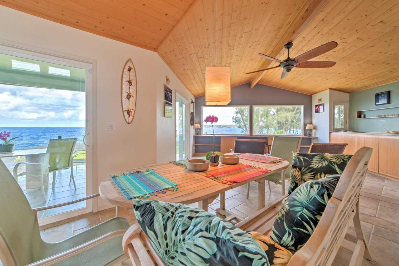 Direct Oceanfront, Big Island Home Keaau Dış mekan fotoğraf